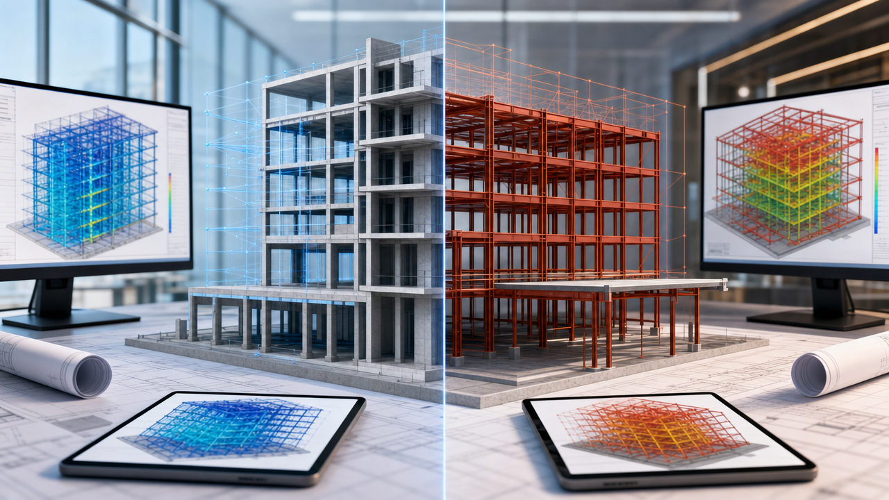 Imagen BIM contextual sobre Introducción: La elección entre ETABS y SAP2000